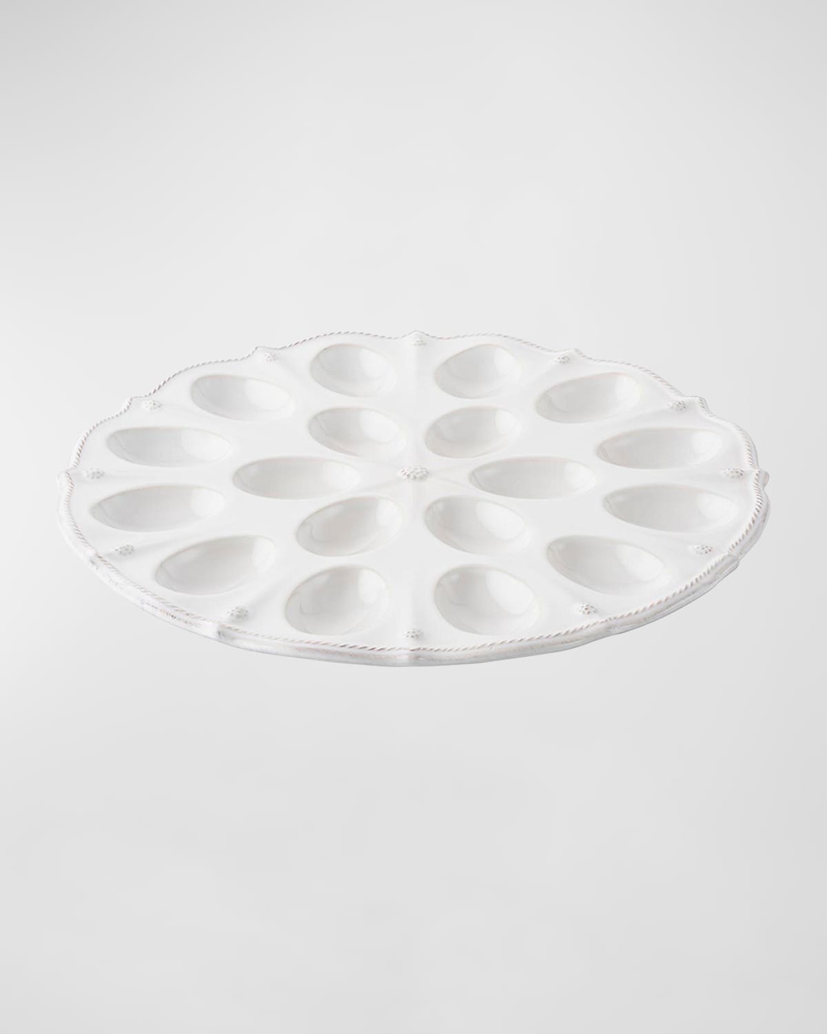 Juliska Berry & Thread Deviled Egg Platter - Whitewash