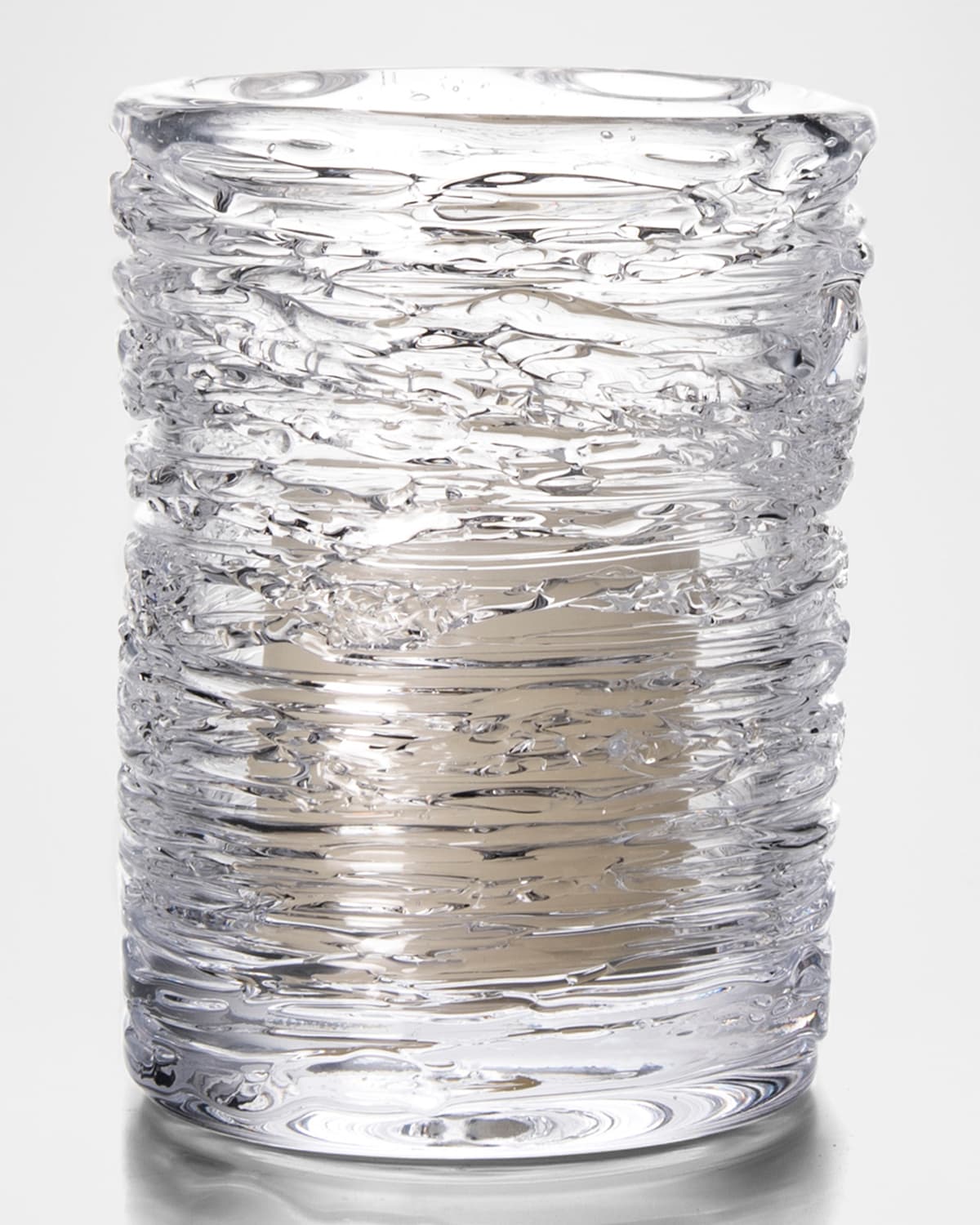 Simon Pearce Echo Lake Hurricane - Medium In Clear