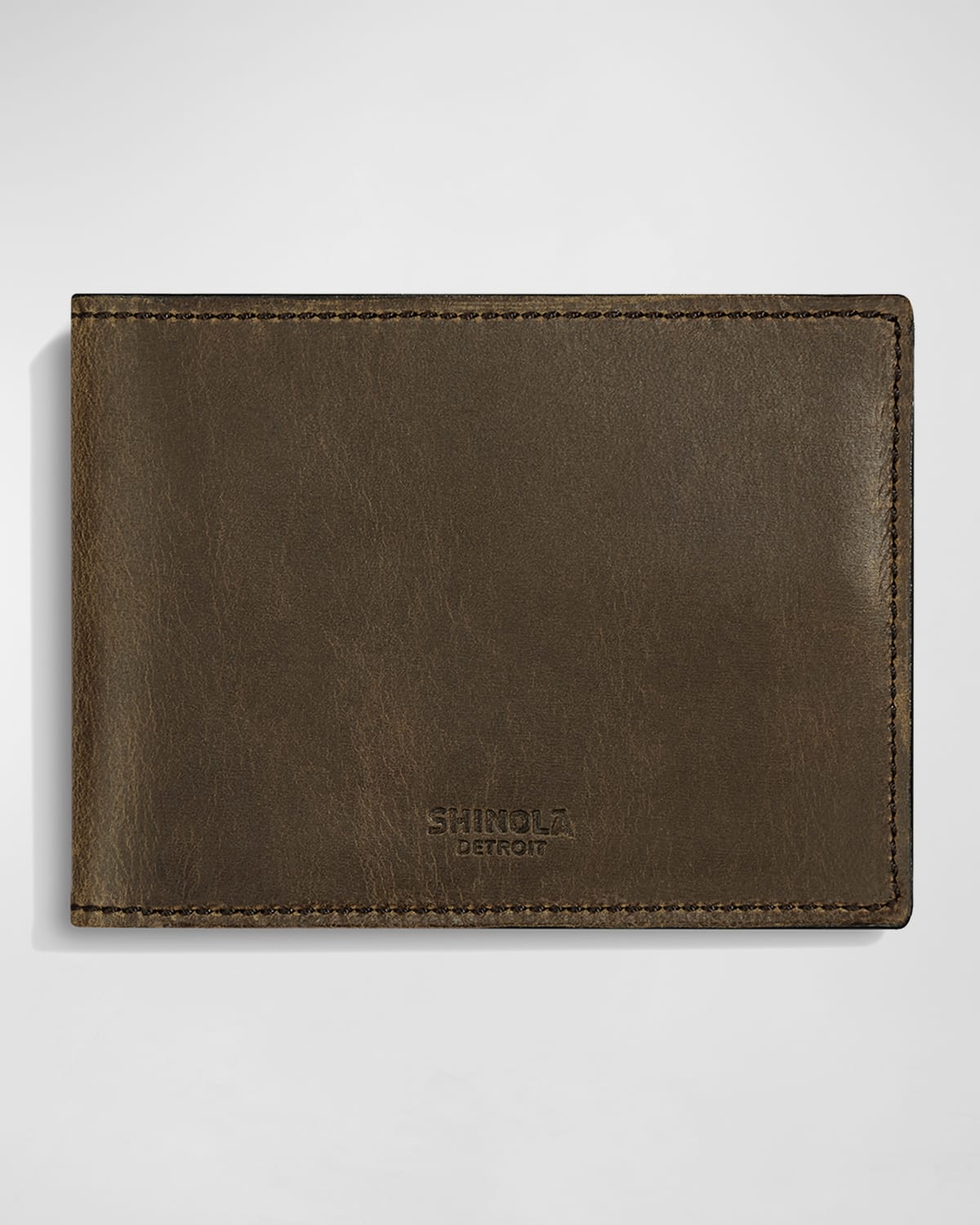 Men's Slim Leather Bi-Fold Wallet