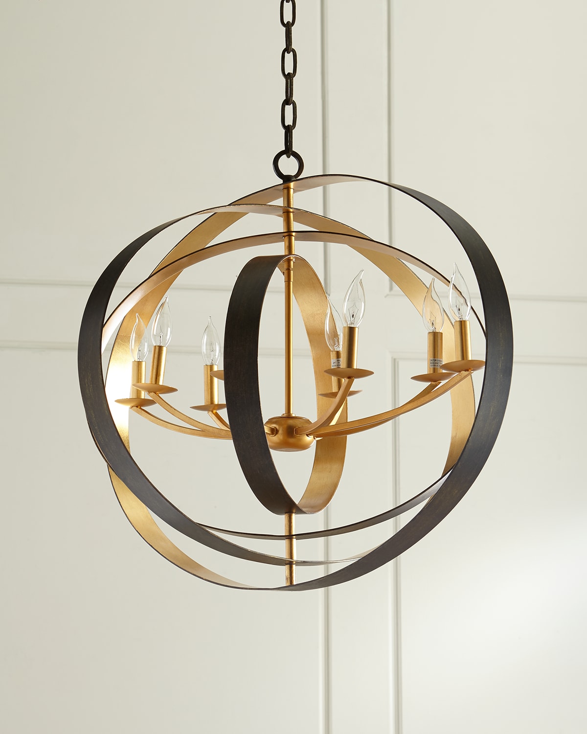Shop Crystorama Luna 8-light Bronze Oval Chandelier