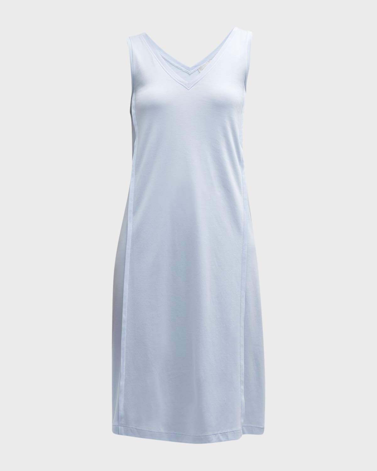 Shop Hanro Pure Essence Sleeveless Nightgown In Blue