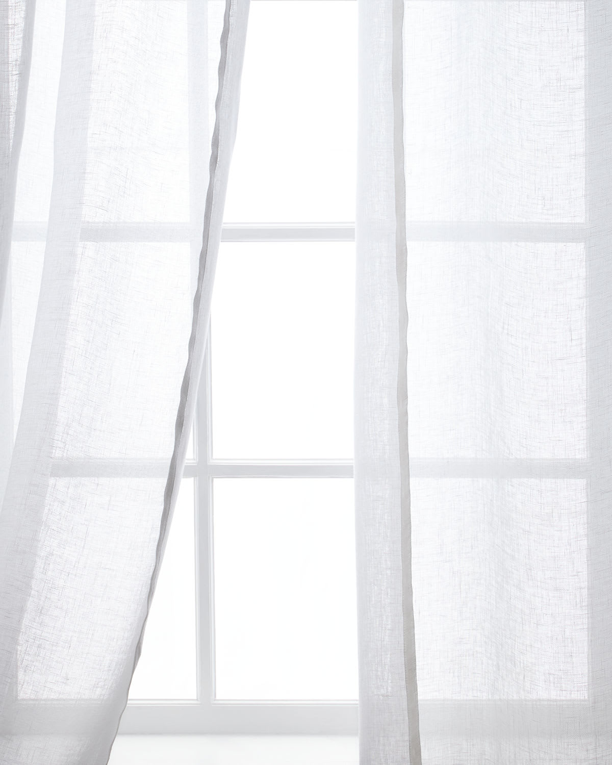 Home Silks Plantation Panels, 108" In White