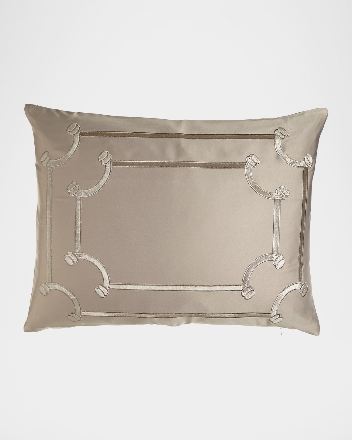 Shop Lili Alessandra King Vendome Sham In Taupe