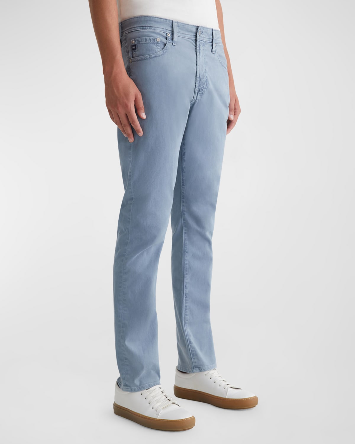 Ag Tellis Slim Fit Twill Trousers In Blue Ice