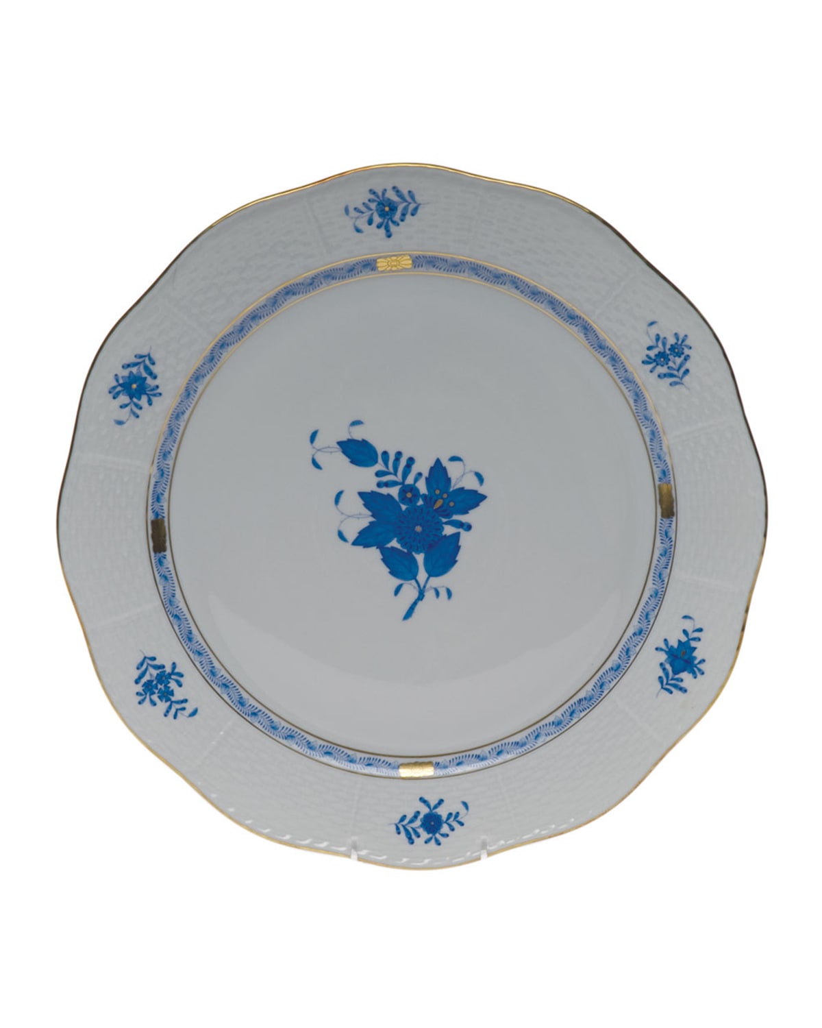 Shop Herend Chinese Bouquet Round Platter In Blue