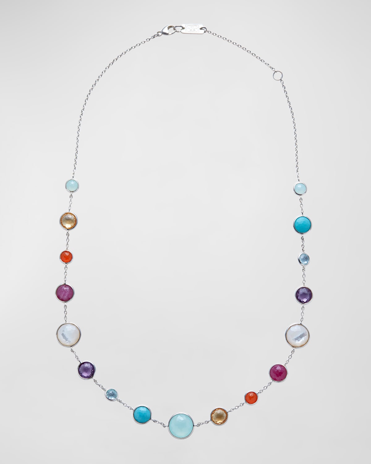 IPPOLITA LOLLITINI SHORT NECKLACE IN STERLING SILVER,PROD206550161