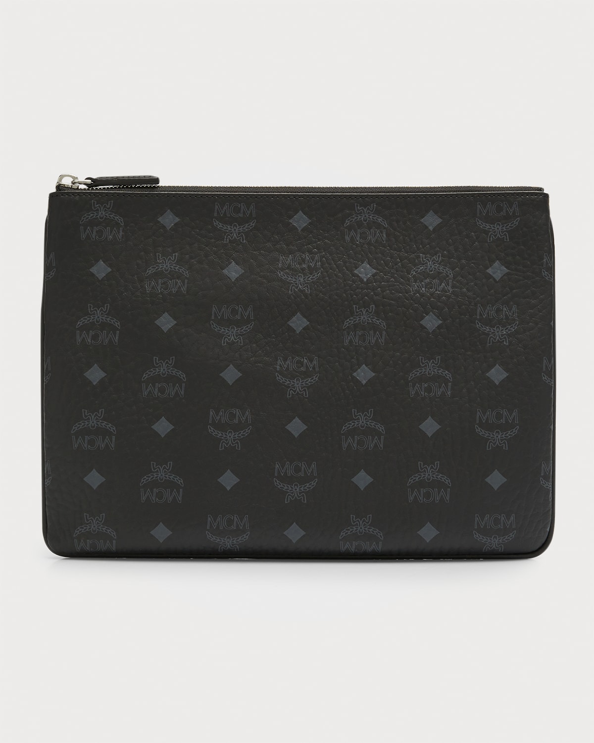 Mcm Medium Logo Crossbody Pouch Bag In Black