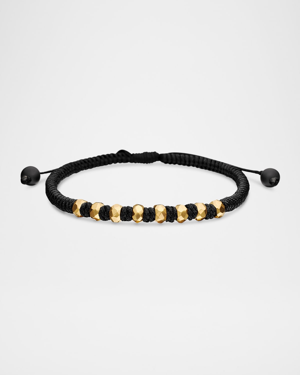 Men's Fortune Woven Bracelet with 18K Gold, 5.5mm