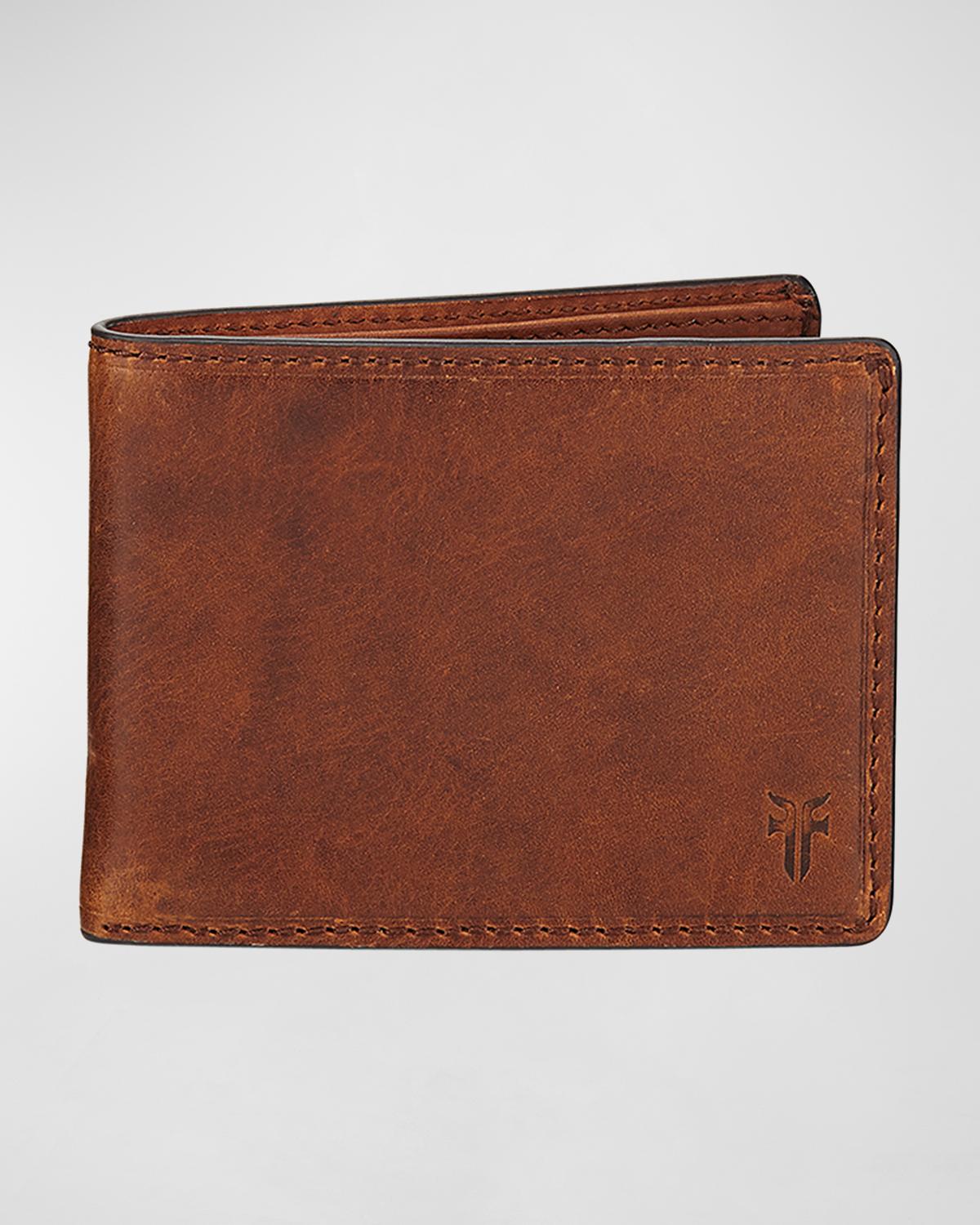 Frye Men's Logan Bi-fold Leather Wallet In Cognac