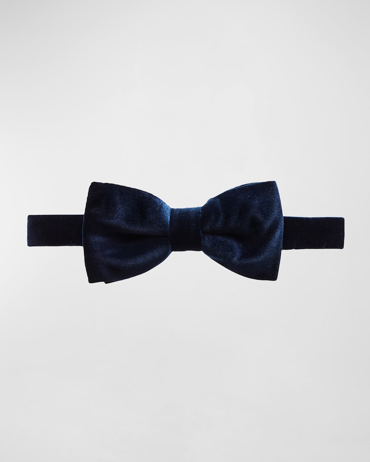 Eton Velvet Pre-tied Bow Tie In Navy