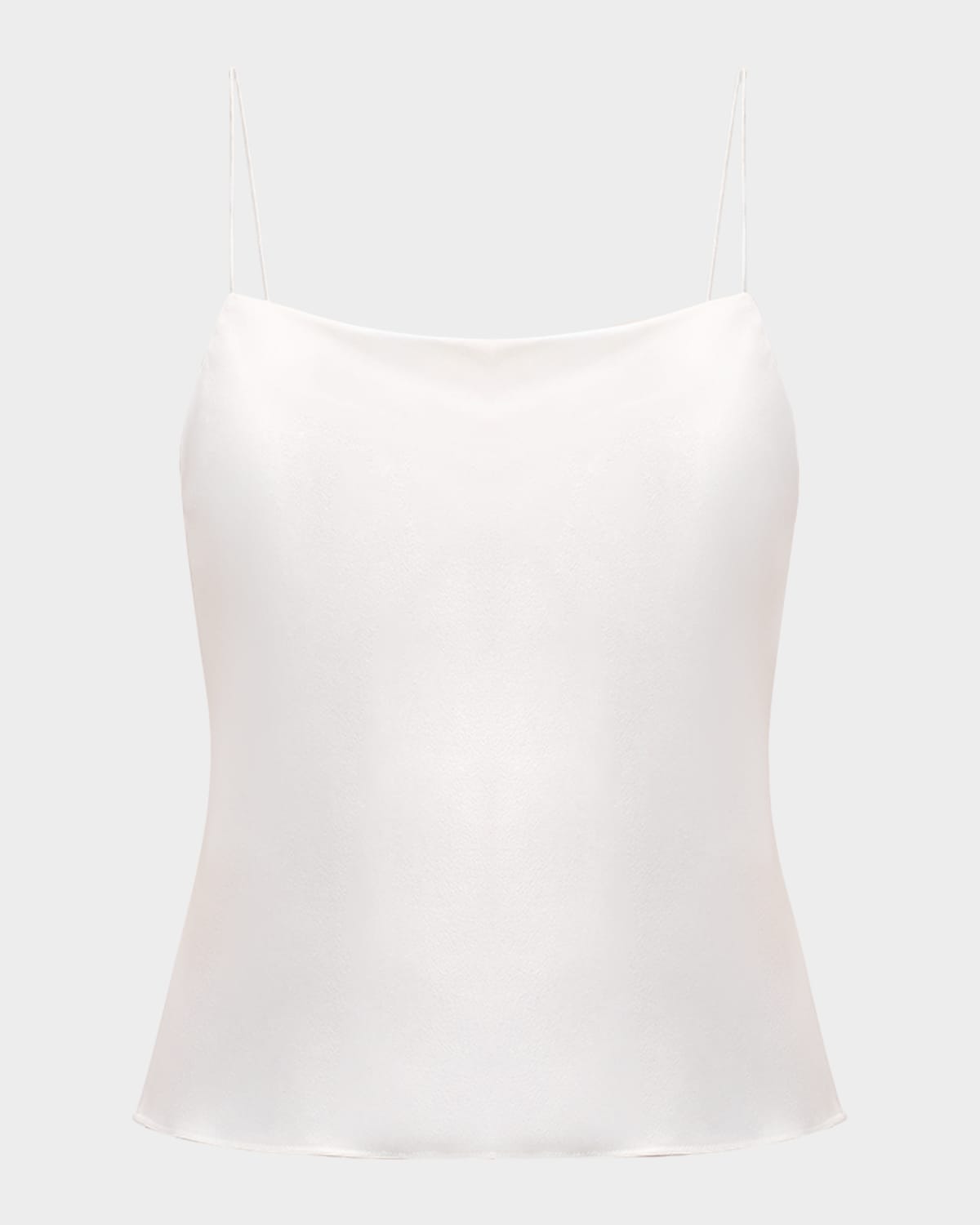 Shop Alice And Olivia Harmon Drapey Slip Tank In Off White