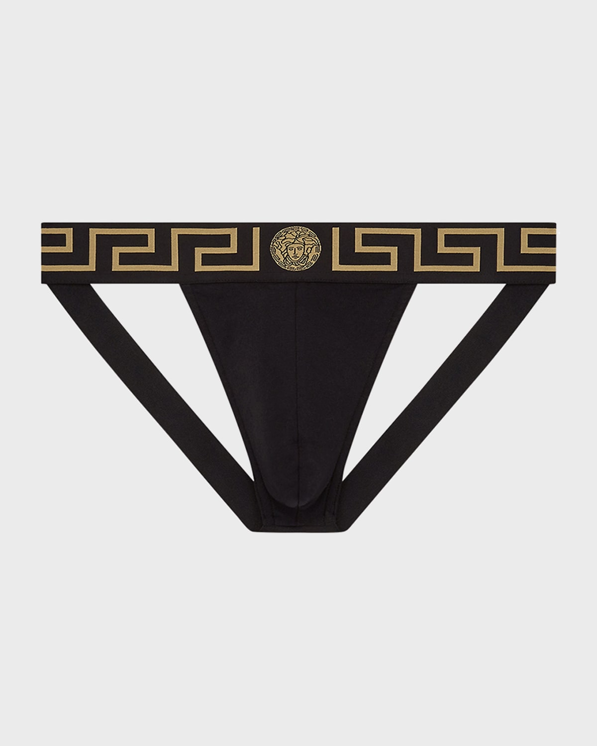 Greek Key Low-Rise Jock Strap