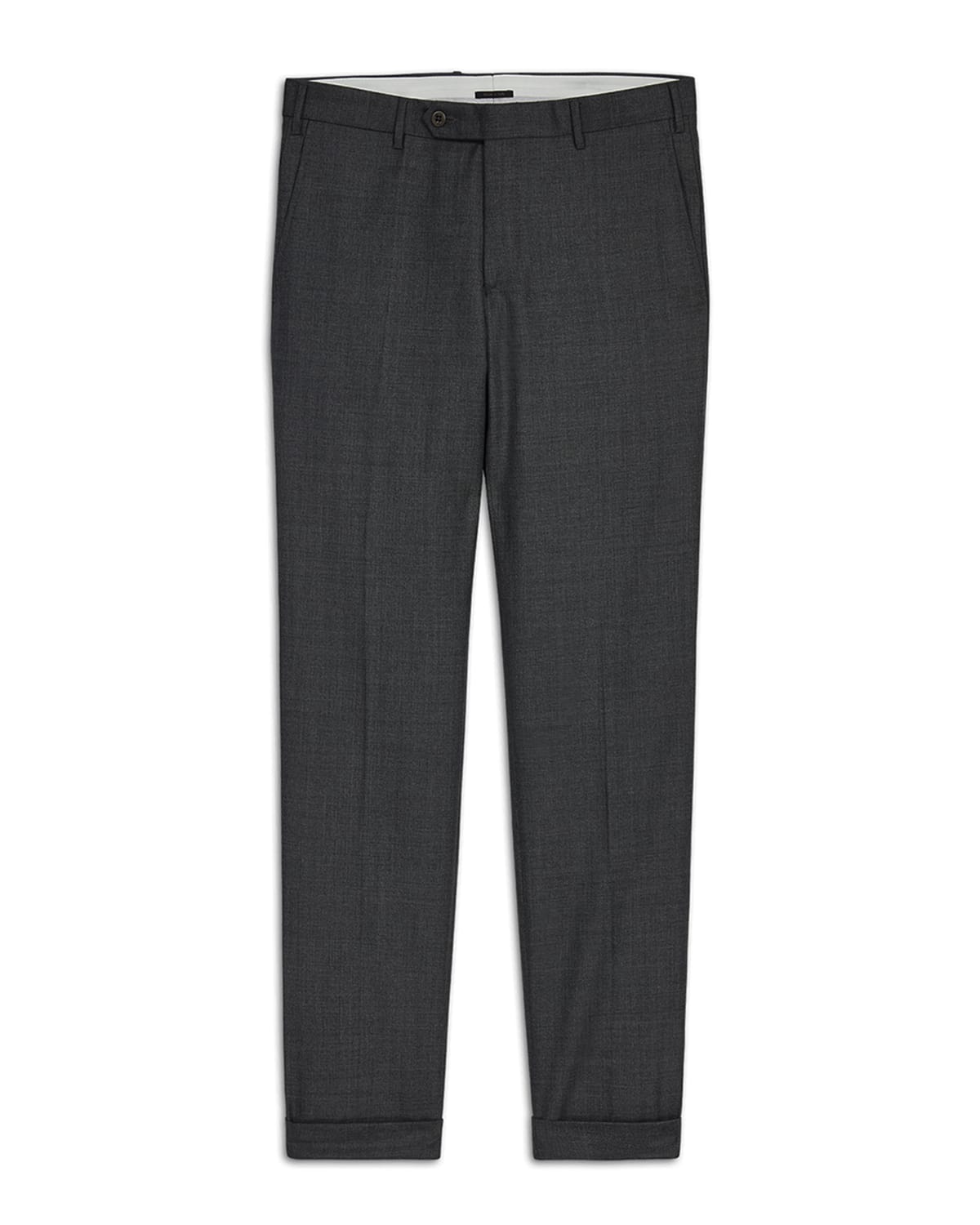 ZANELLA MEN'S PARKER CLASSIC FLAT-FRONT TROUSERS