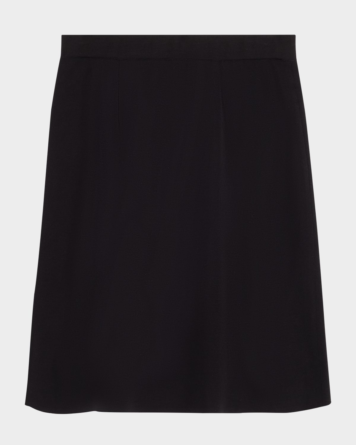 Shop Misook Straight Knee-length Skirt In Black