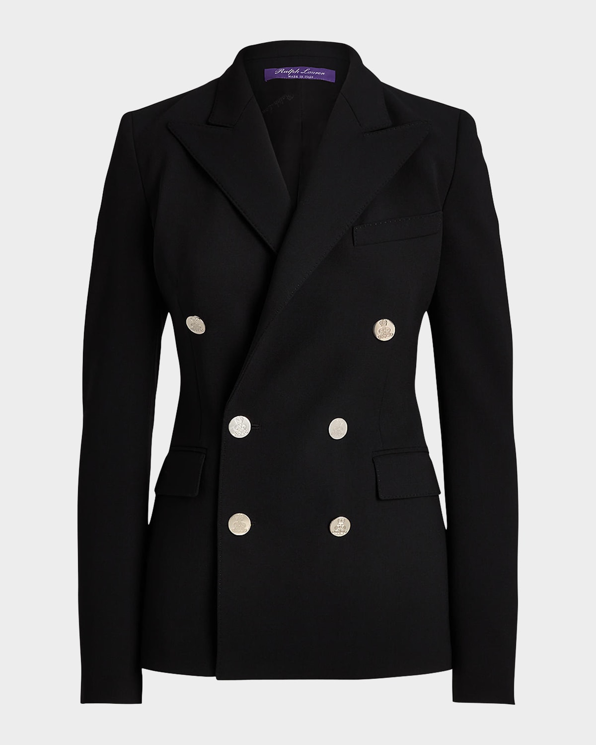 Camden Double-Breasted Stretch-Wool Jacket