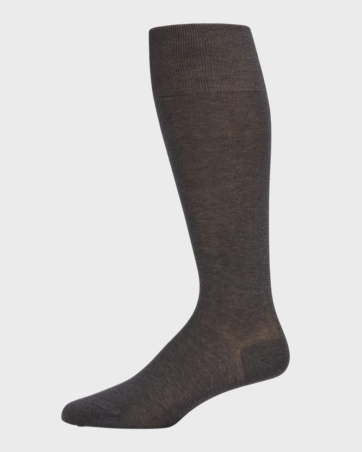 Bresciani Men's Knit Over-calf Socks In Gray Pattern
