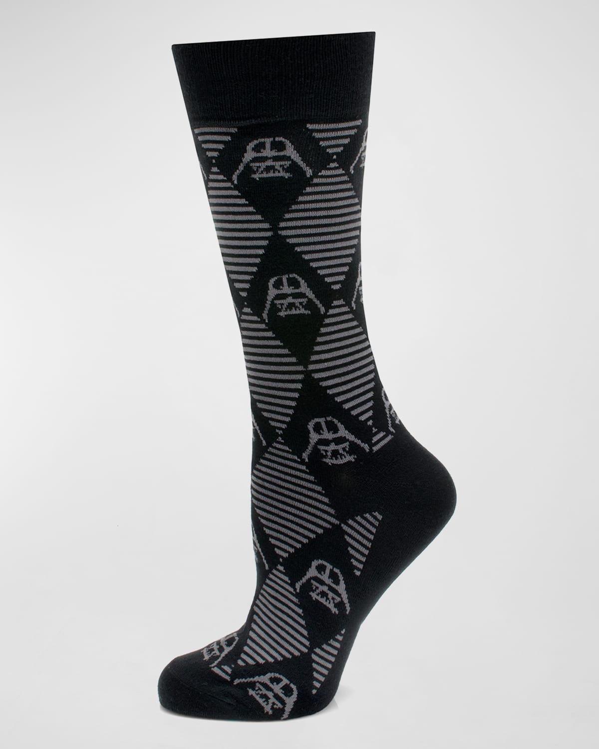 Cufflinks, Inc Star Wars Darth Vader Argyle Socks In Black