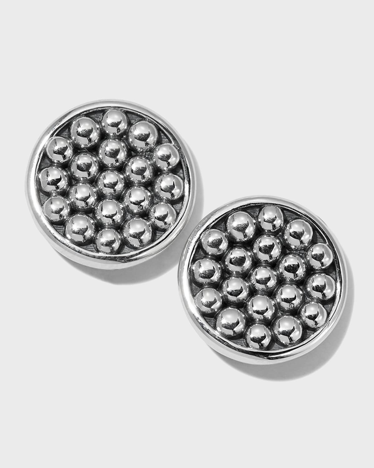 Lagos 13mm Caviar Button Earrings