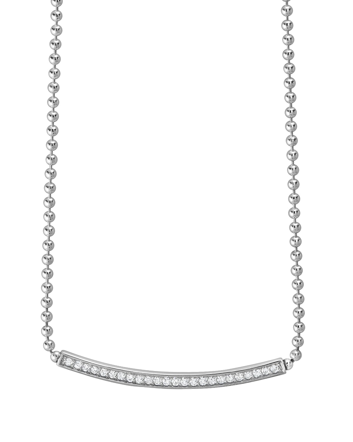 LAGOS Caviar Spark Diamond Ball-Chain Necklace