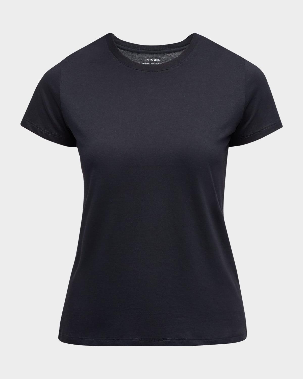 Vince Essential Crewneck Top In Coastal