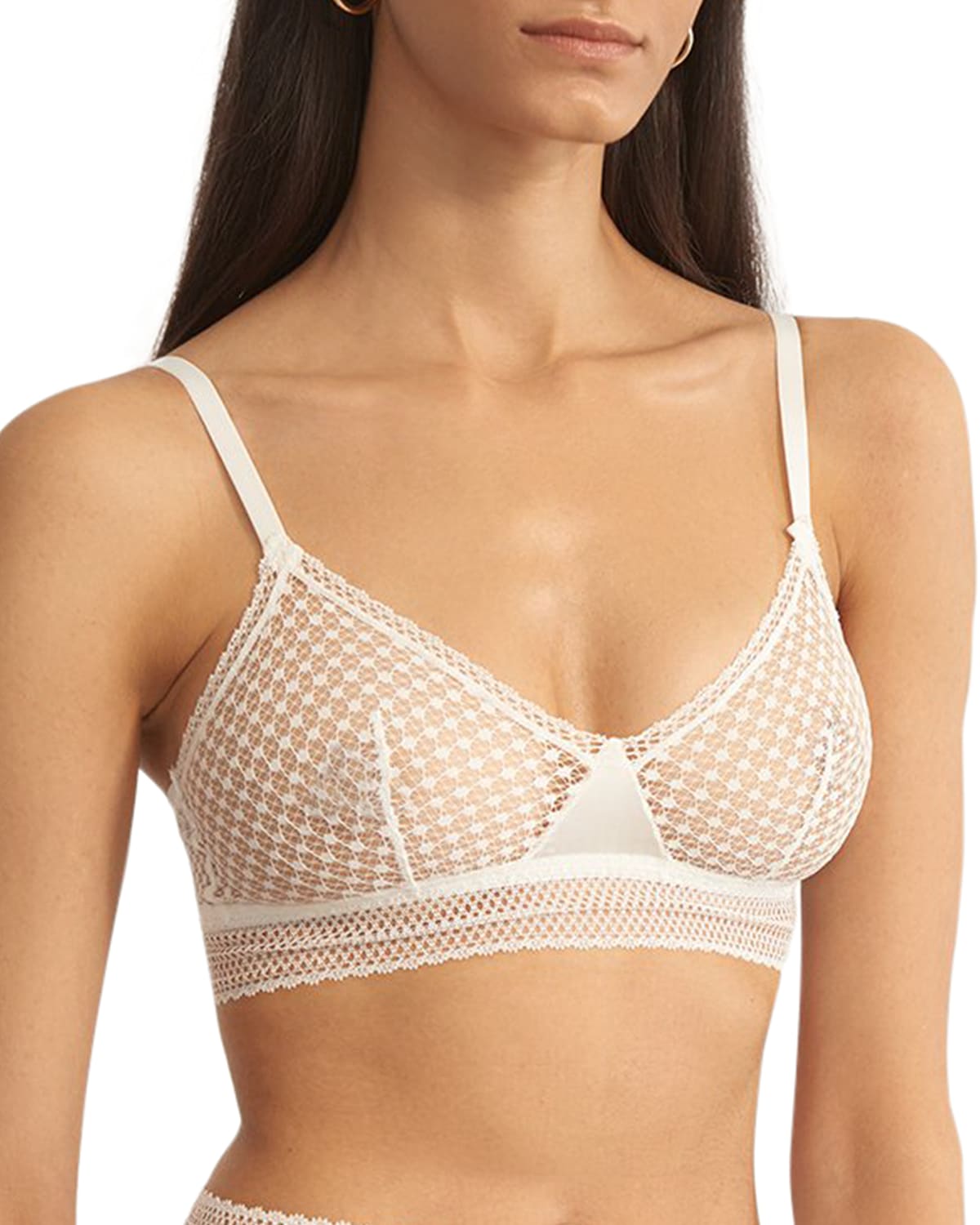 Shop Else Bella Triangle Bralette In Ivory