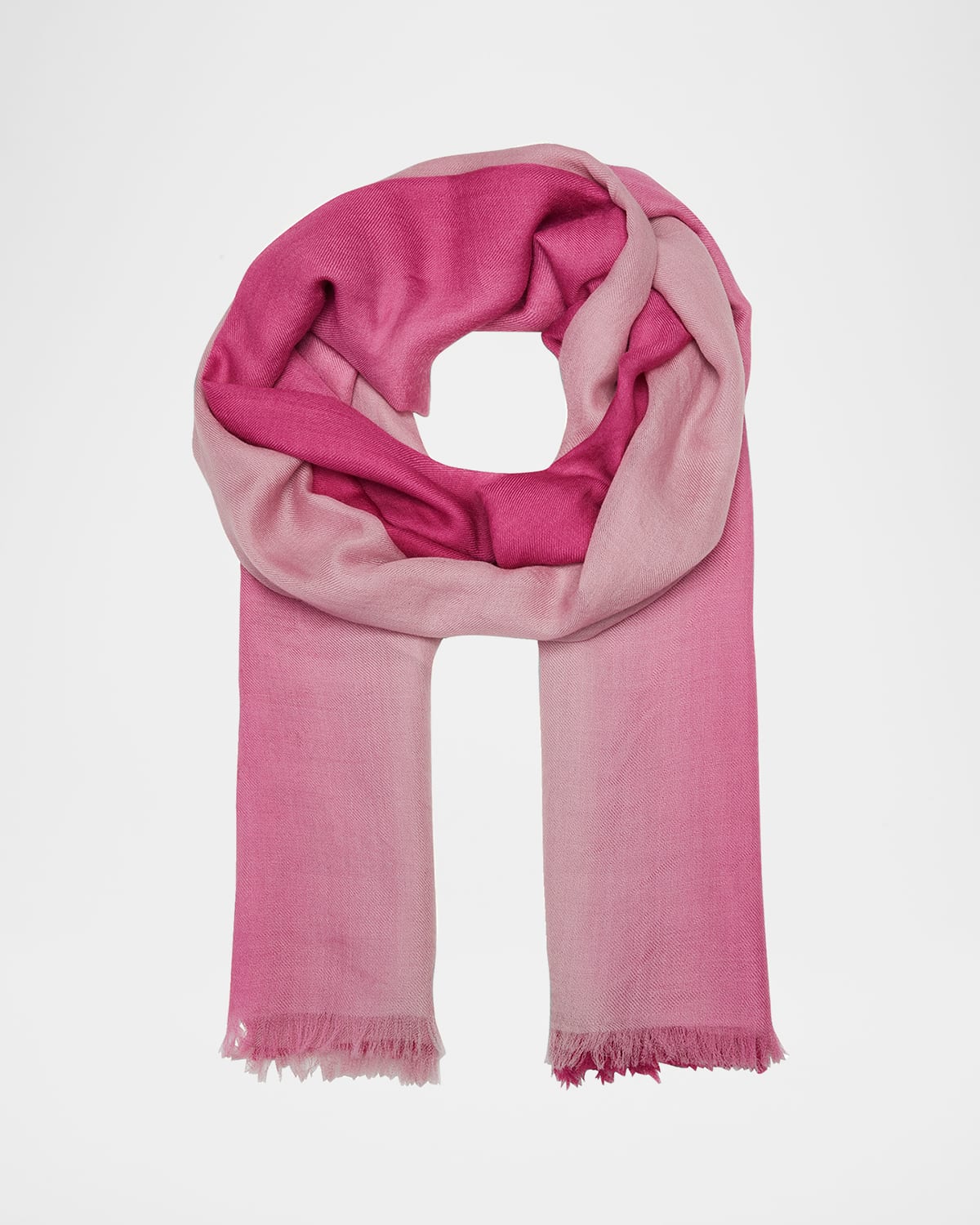 Shop Sofia Cashmere Cashmere Ombre Scarf In Rosy Pink Ombre