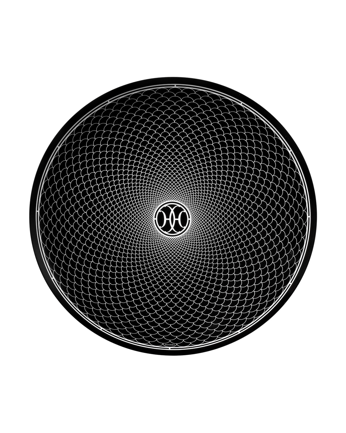 Pre-owned Hermes H Deco Dessert Plate In Multi