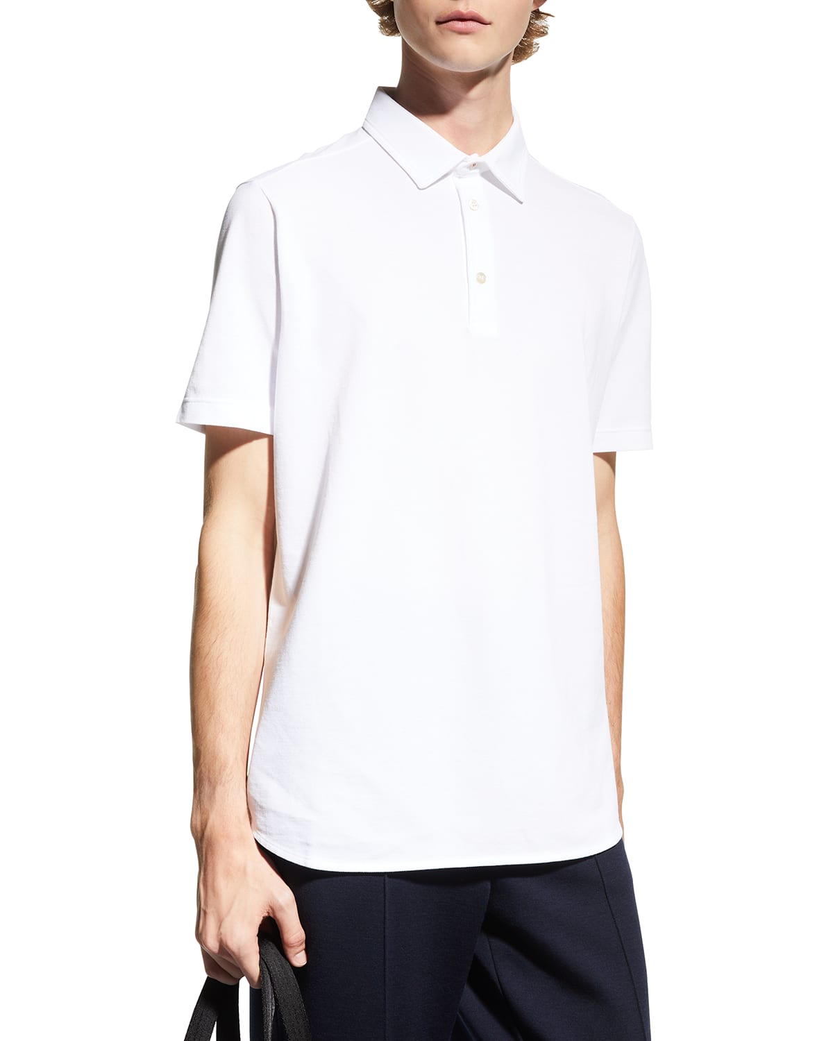 Loro Piana 3-button Cotton Polo Shirt In Primrose