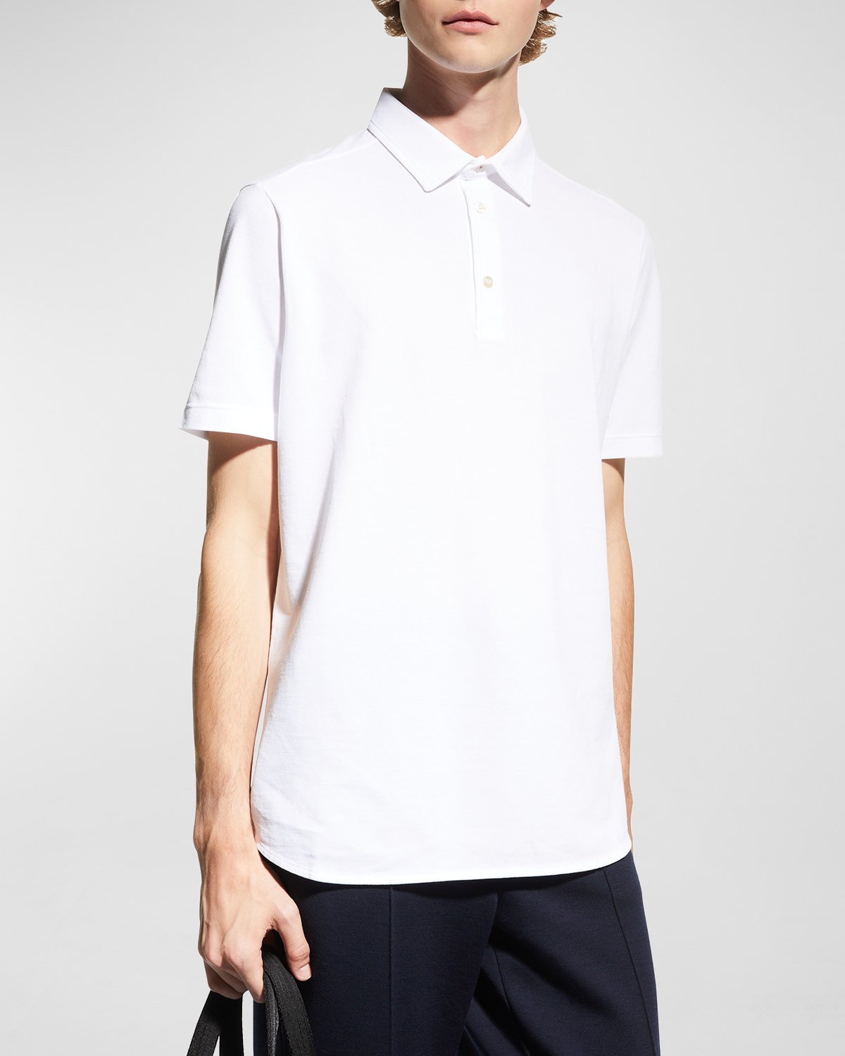 Loro Piana 3-button Cotton Polo Shirt In Primrose