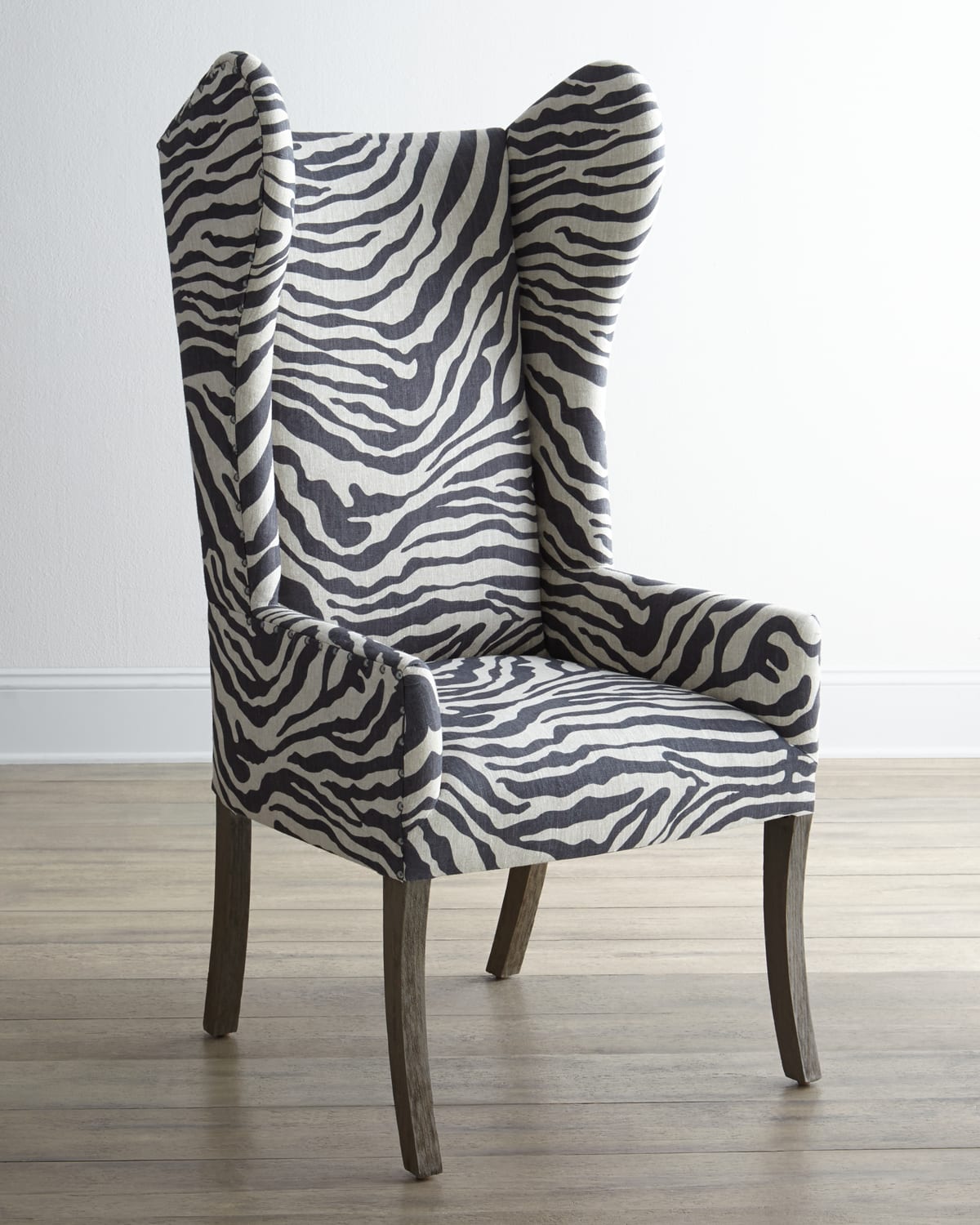 Peninsula Home Collection Kayla Zebra-print Wingback Chair