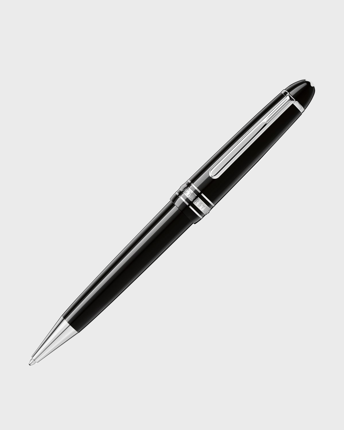 Montblanc Meisterst%26uuml;ck Midsize Ball-point Pen In Silver