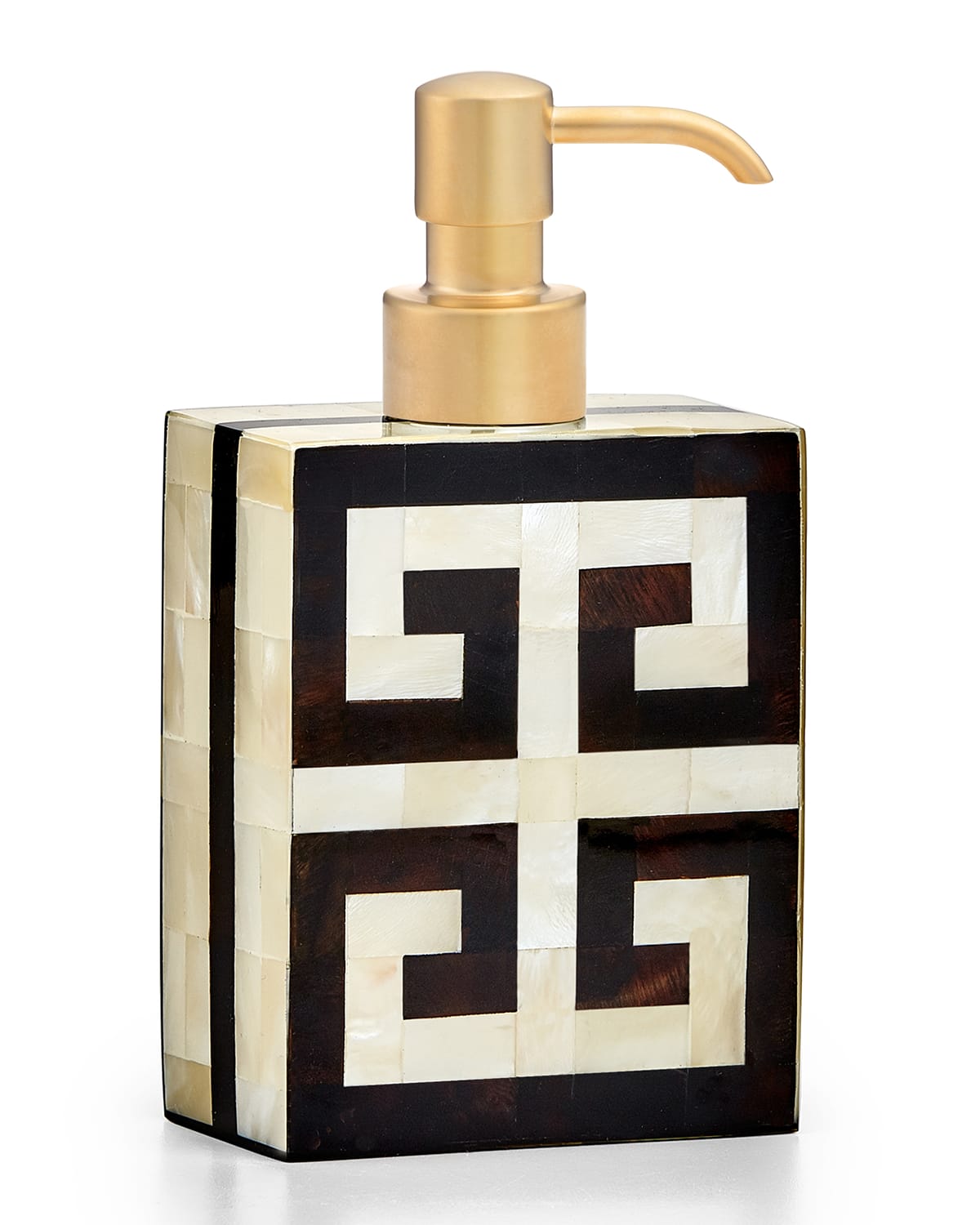 Labrazel Greek Key Pump Dispenser In Satin Gold