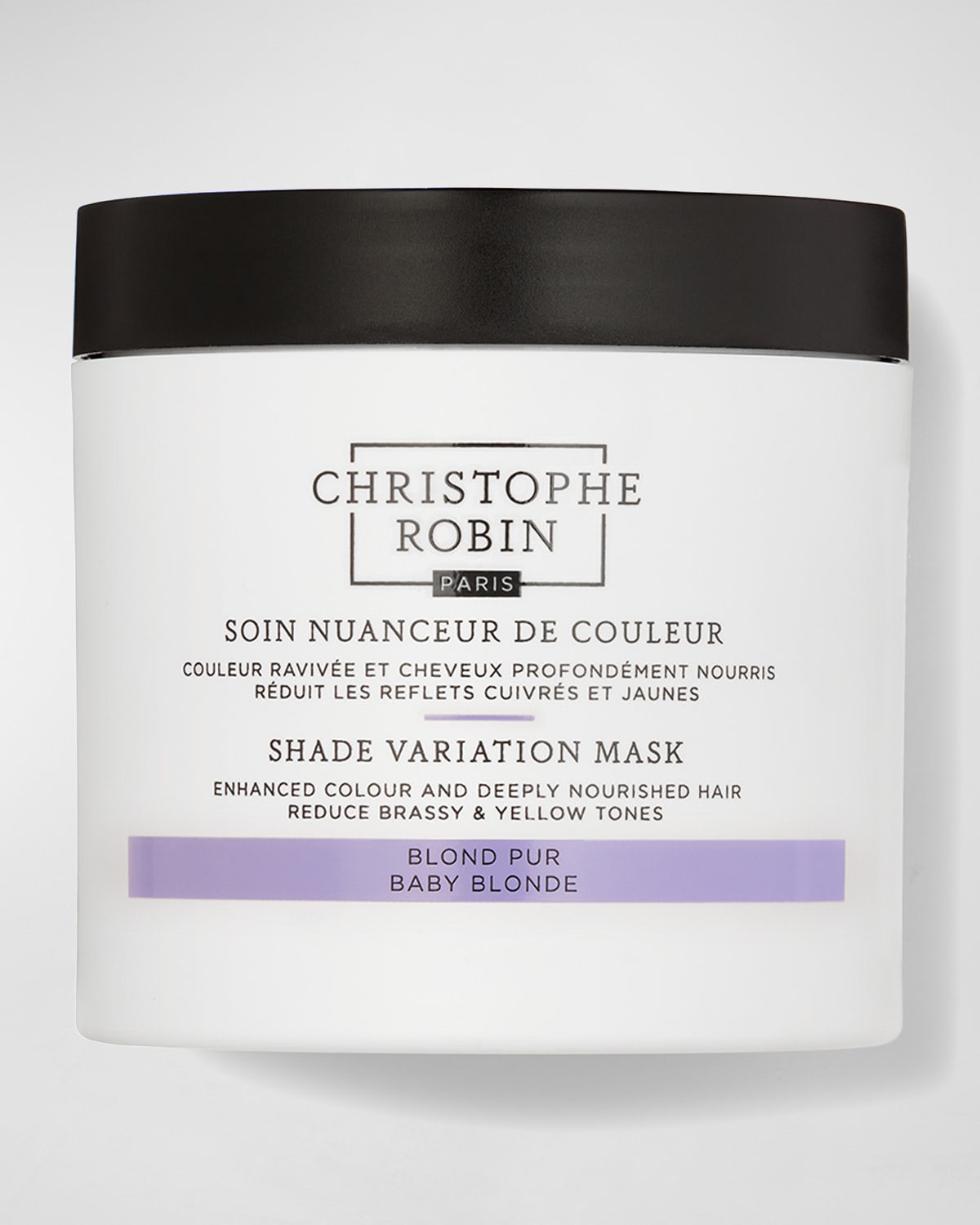 Christophe Robin Shade Variation Care Nutritive Mask with Temporary Coloring &#150; Baby Blond, 8.4 oz./ 250 mL