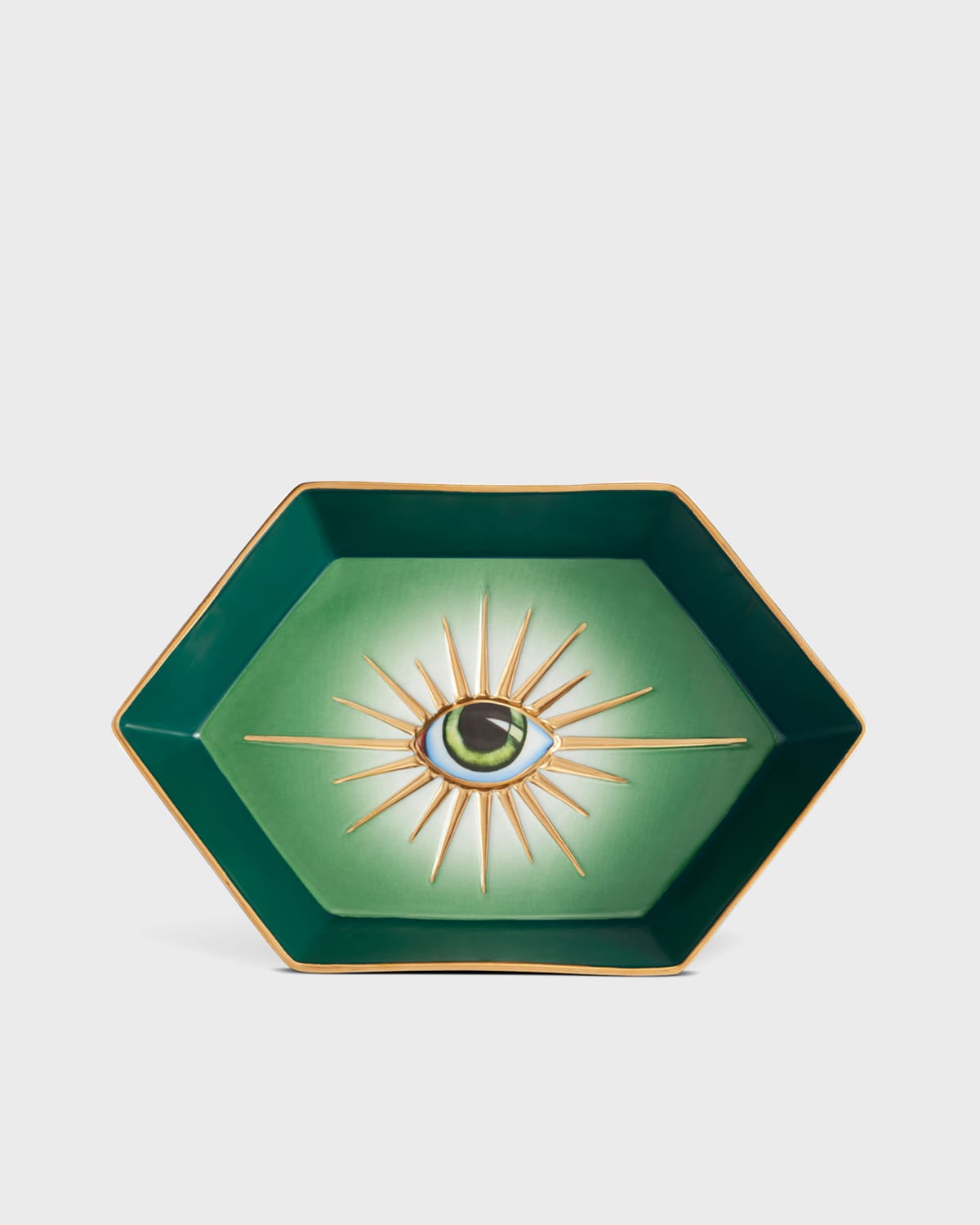 L'objet Lito Porcelain Eye Hexagon Tray