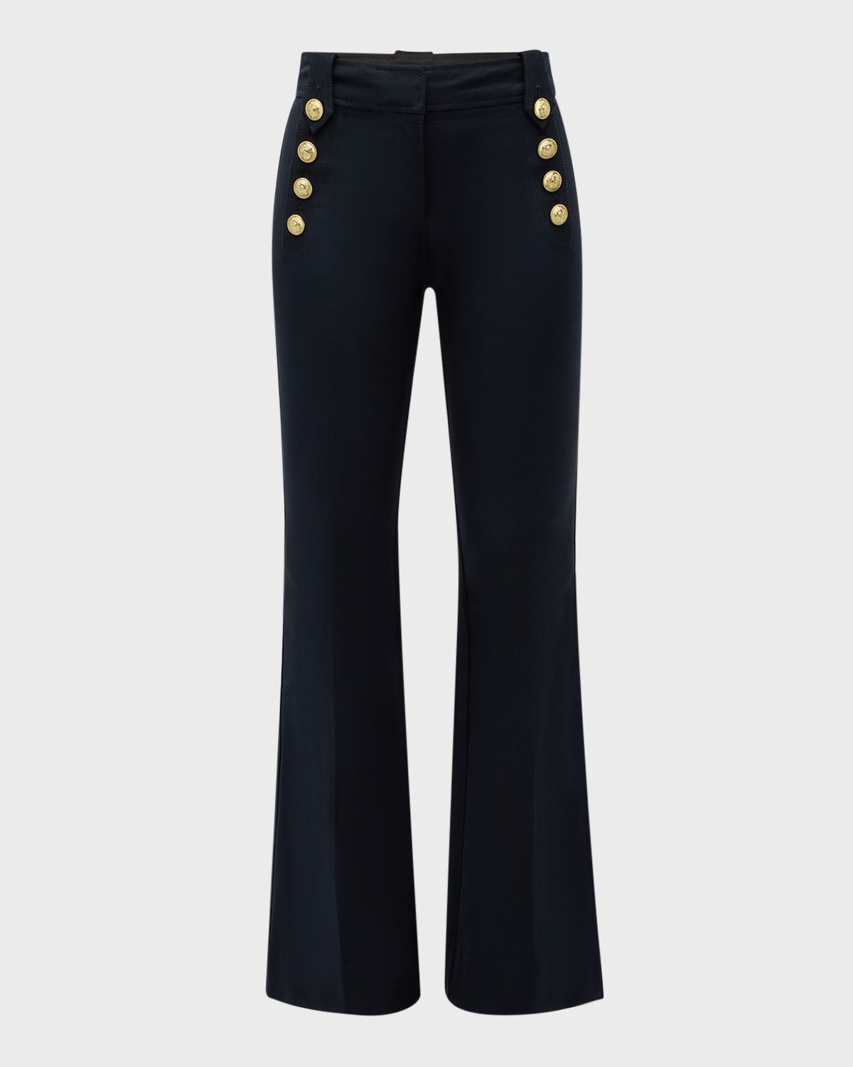 Shop Derek Lam 10 Crosby Robertson Cropped Flare In Navy