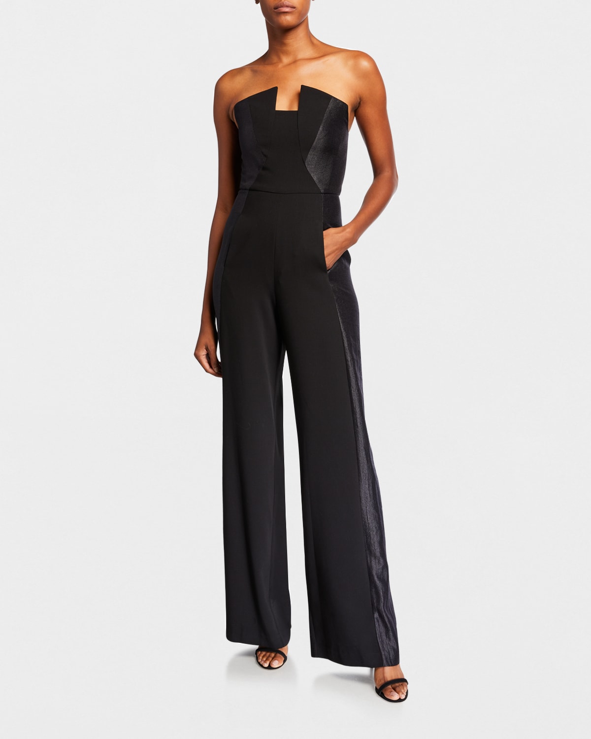 Lena Strapless Tuxedo Jumpsuit