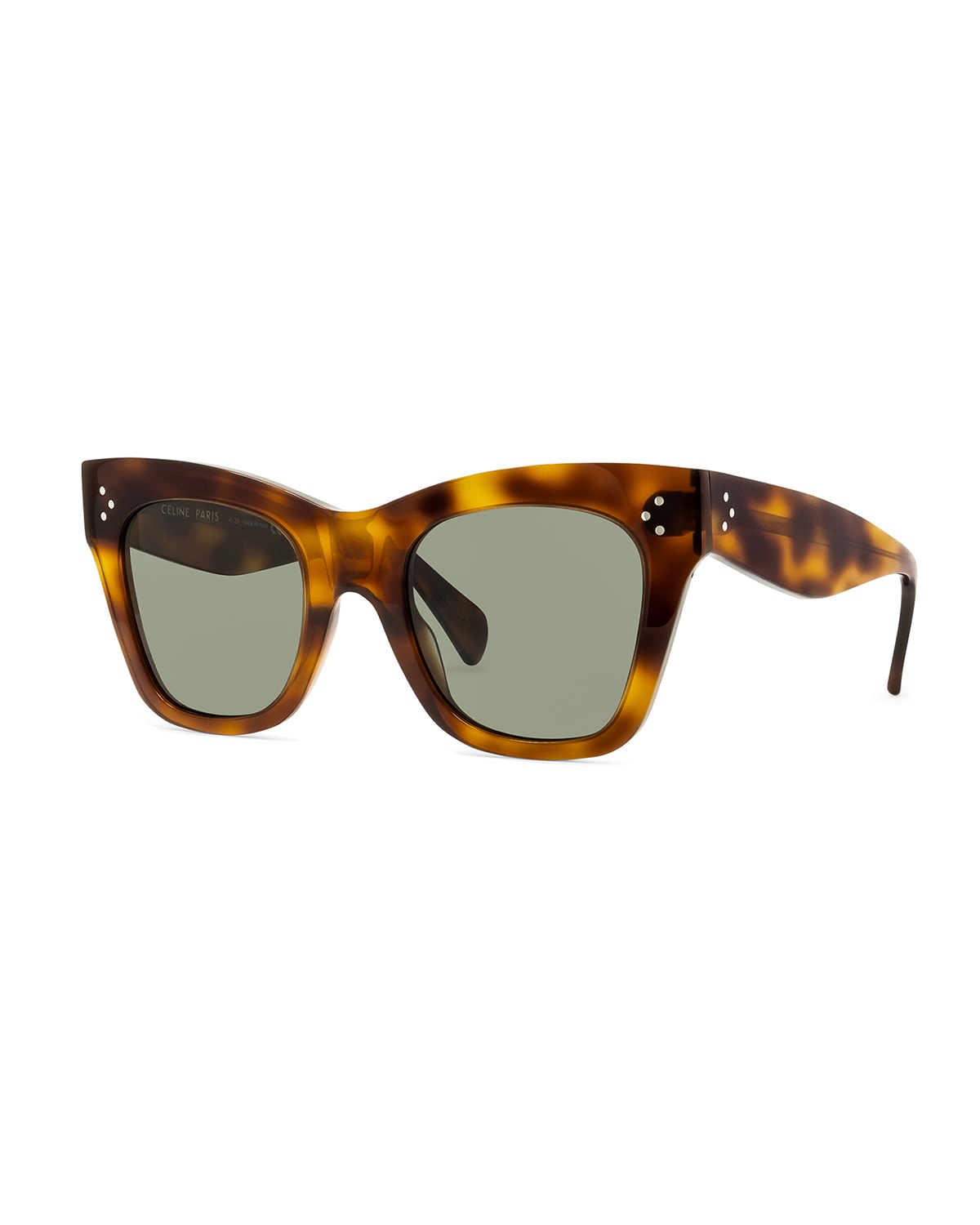 Celine Cat-eye Sunglasses In Blonde Havana Grn