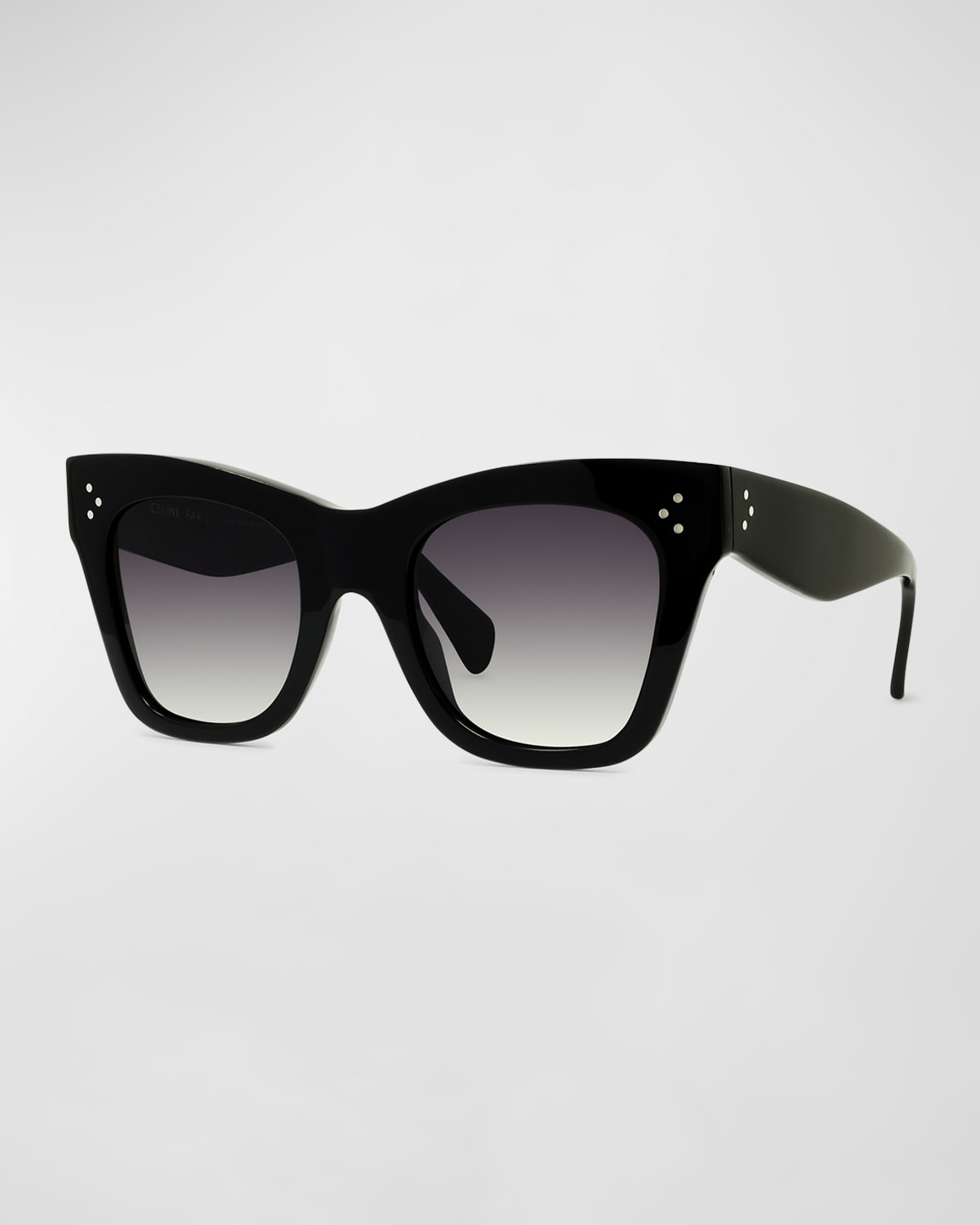 Shop Celine Cat-eye Sunglasses In Black