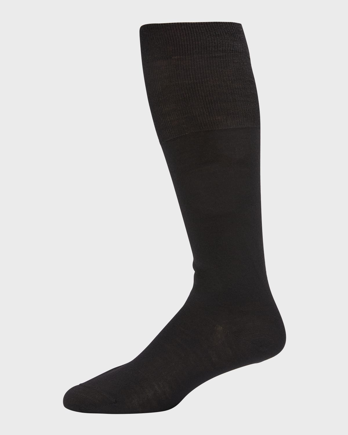 Bresciani Men's Knit Over-calf Socks In Black Pattern