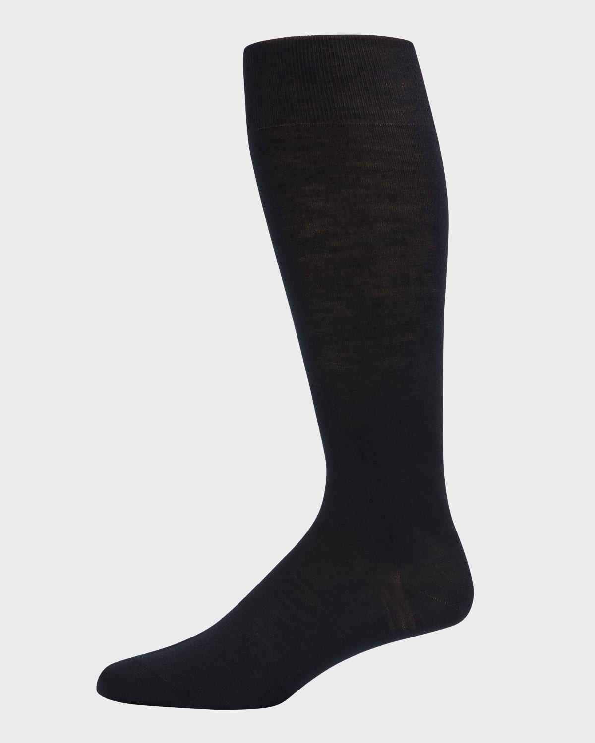 Bresciani Men's Knit Over-calf Socks In Brown Pattern