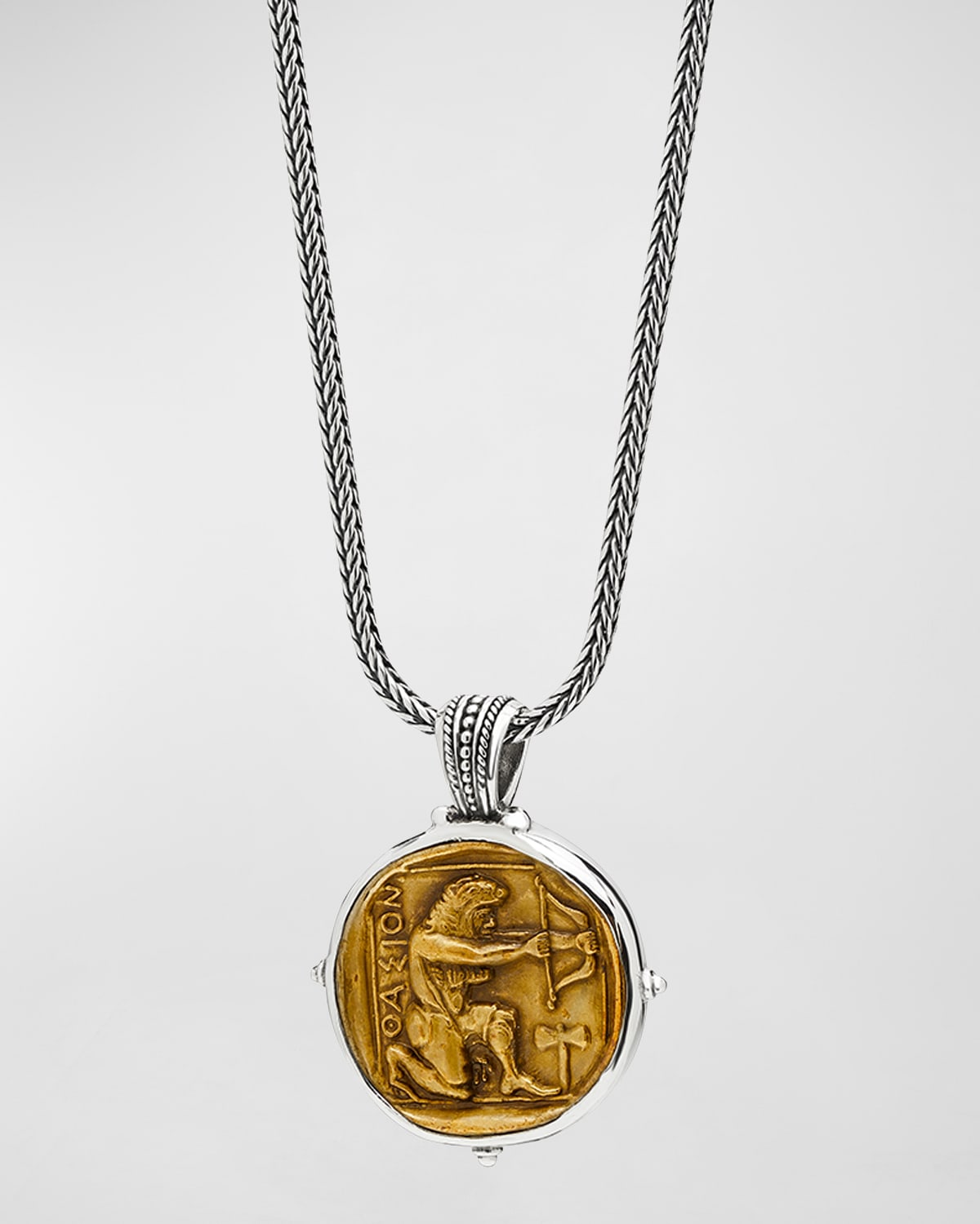 Konstantino Men's Sterling And Bronze Hercules Pendant In Gold