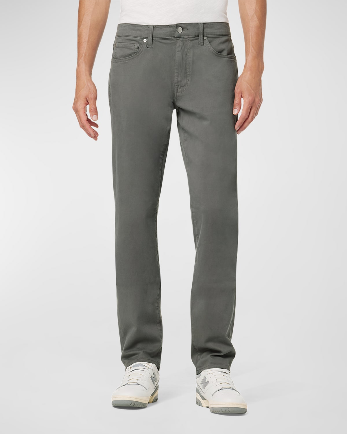 Joe's Jeans Men's Brixton Slim-straight Sateen Twill Pants In Grey