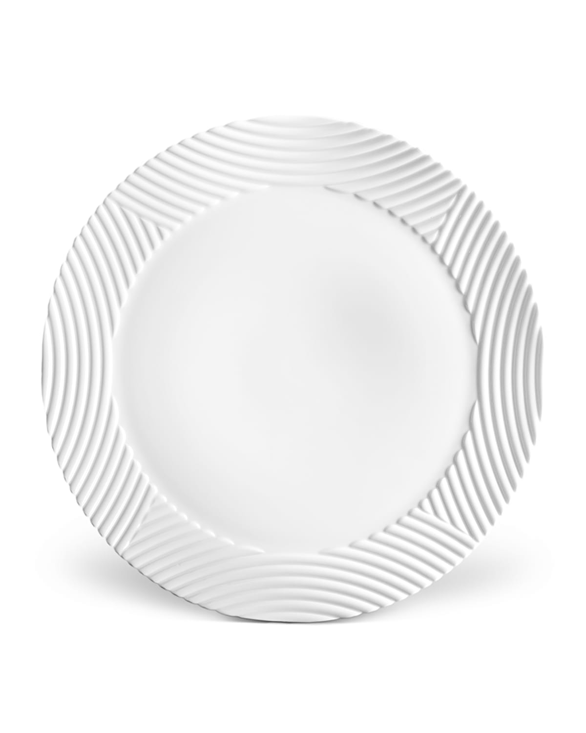 L'objet Corde Wide-rim Charger, White In White