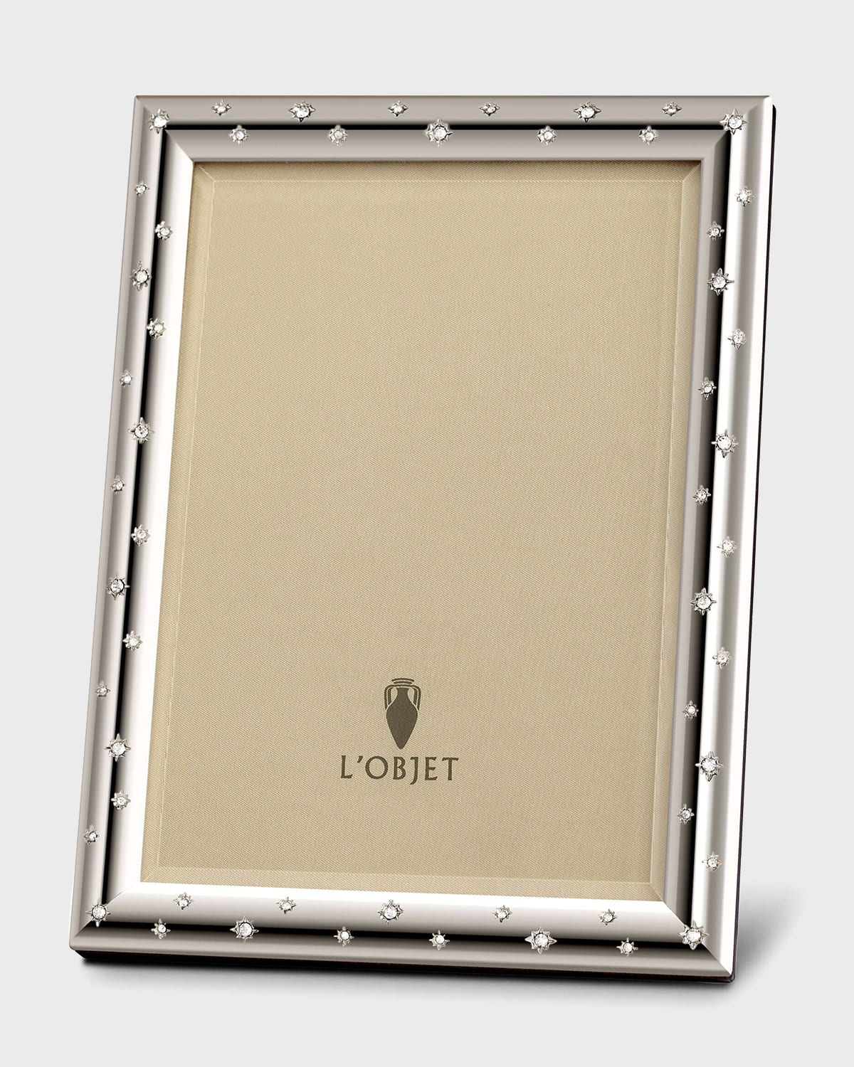 Shop L'objet Stars Platinum Picture Frame, 4" X 6" In Silver