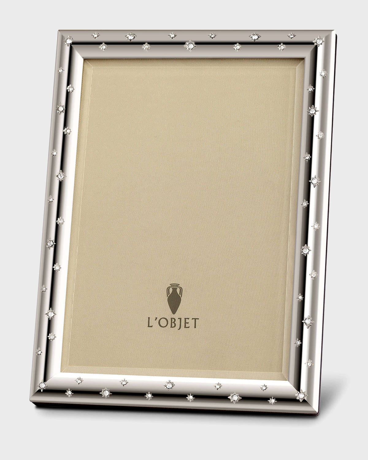 Shop L'objet Stars Platinum Picture Frame, 5" X 7" In Silver