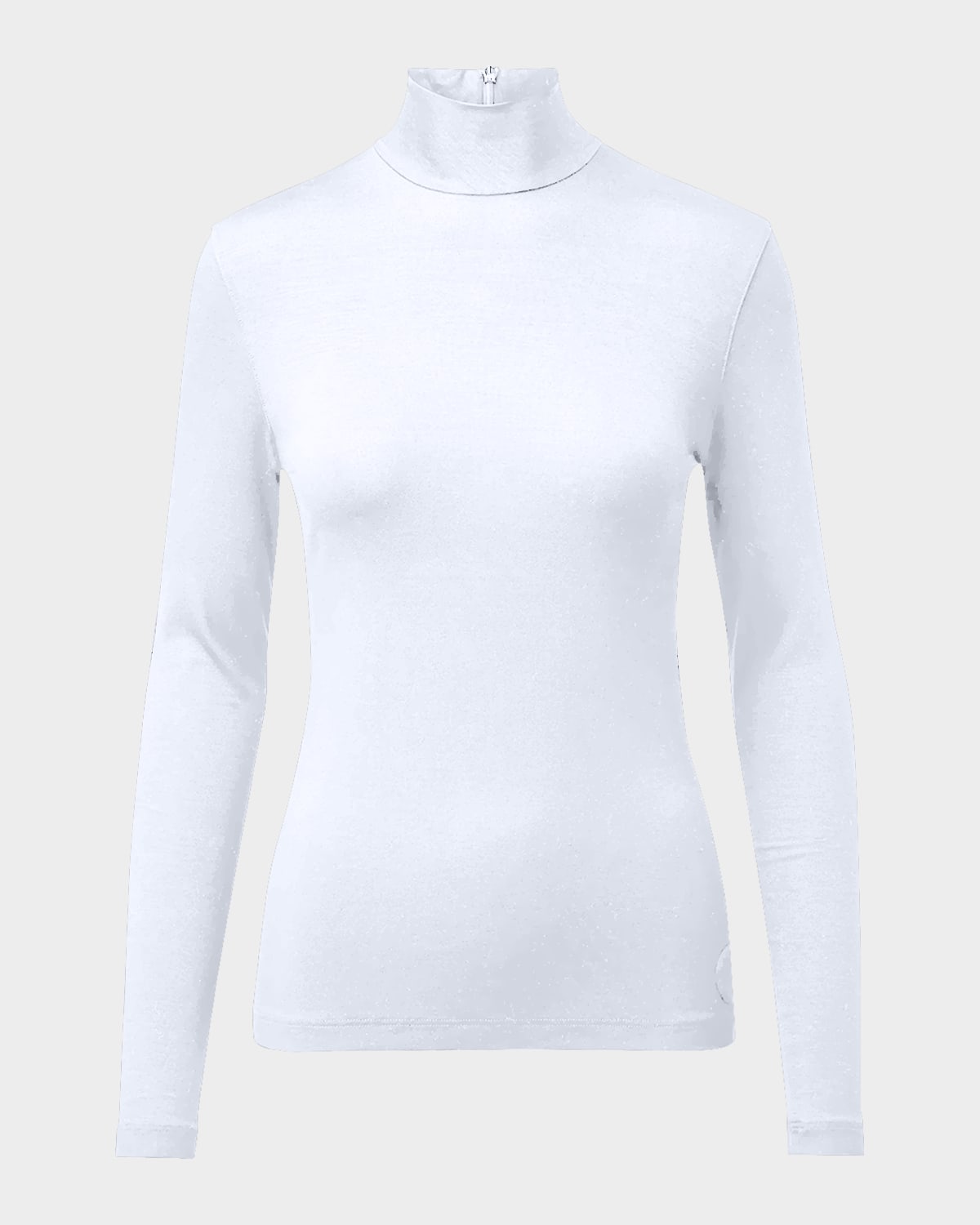Turtleneck Long-Sleeve Modal-Stretch Top
