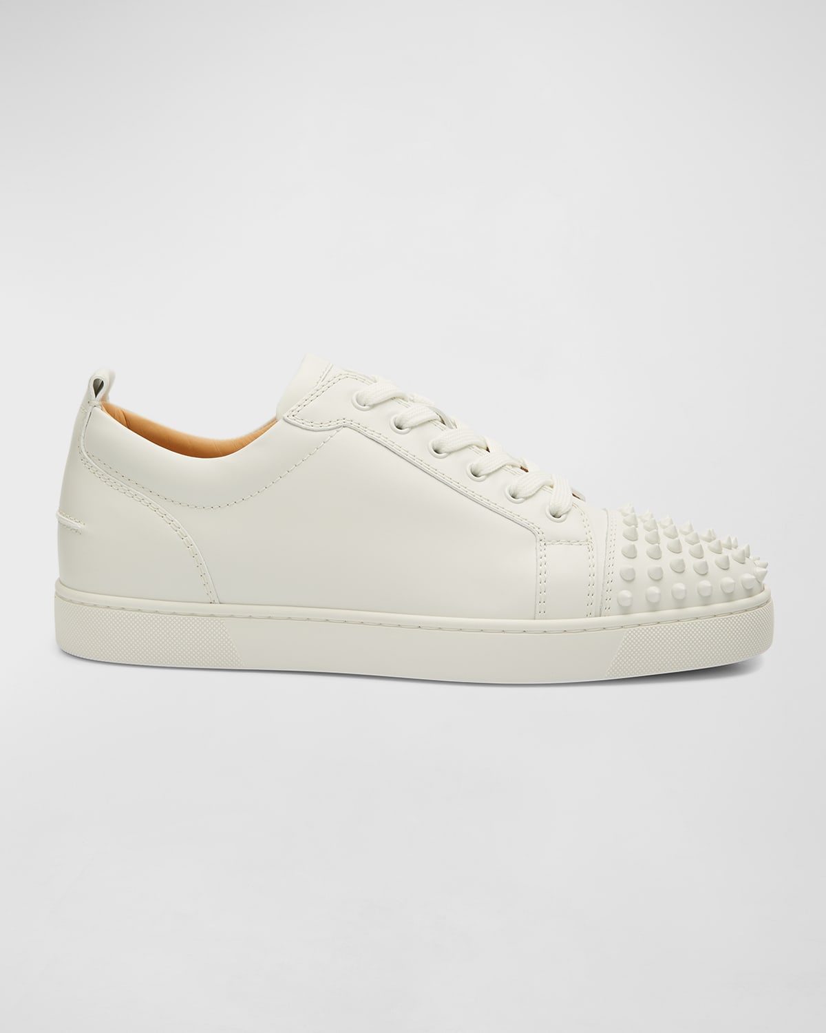Christian Louboutin Men Louis Junior Spikes Leather Sneakers In Multi