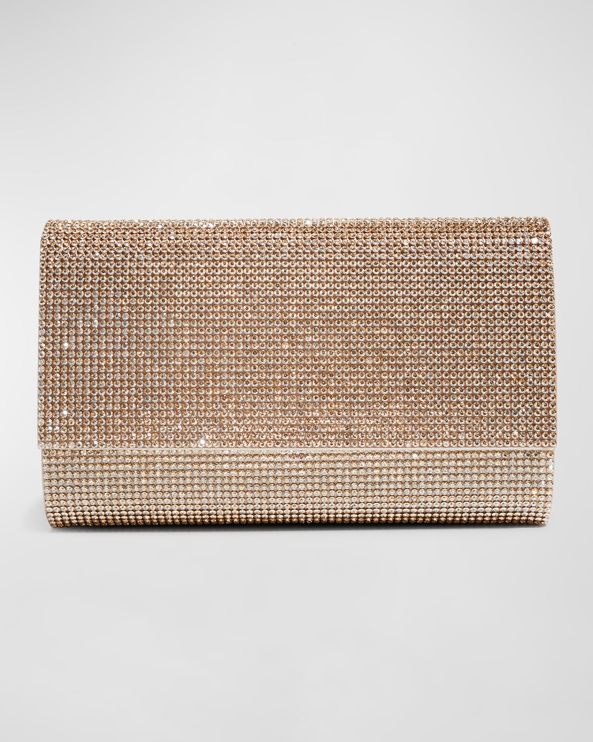Judith Leiber Fizzoni Full-beaded Clutch Bag In Champagne