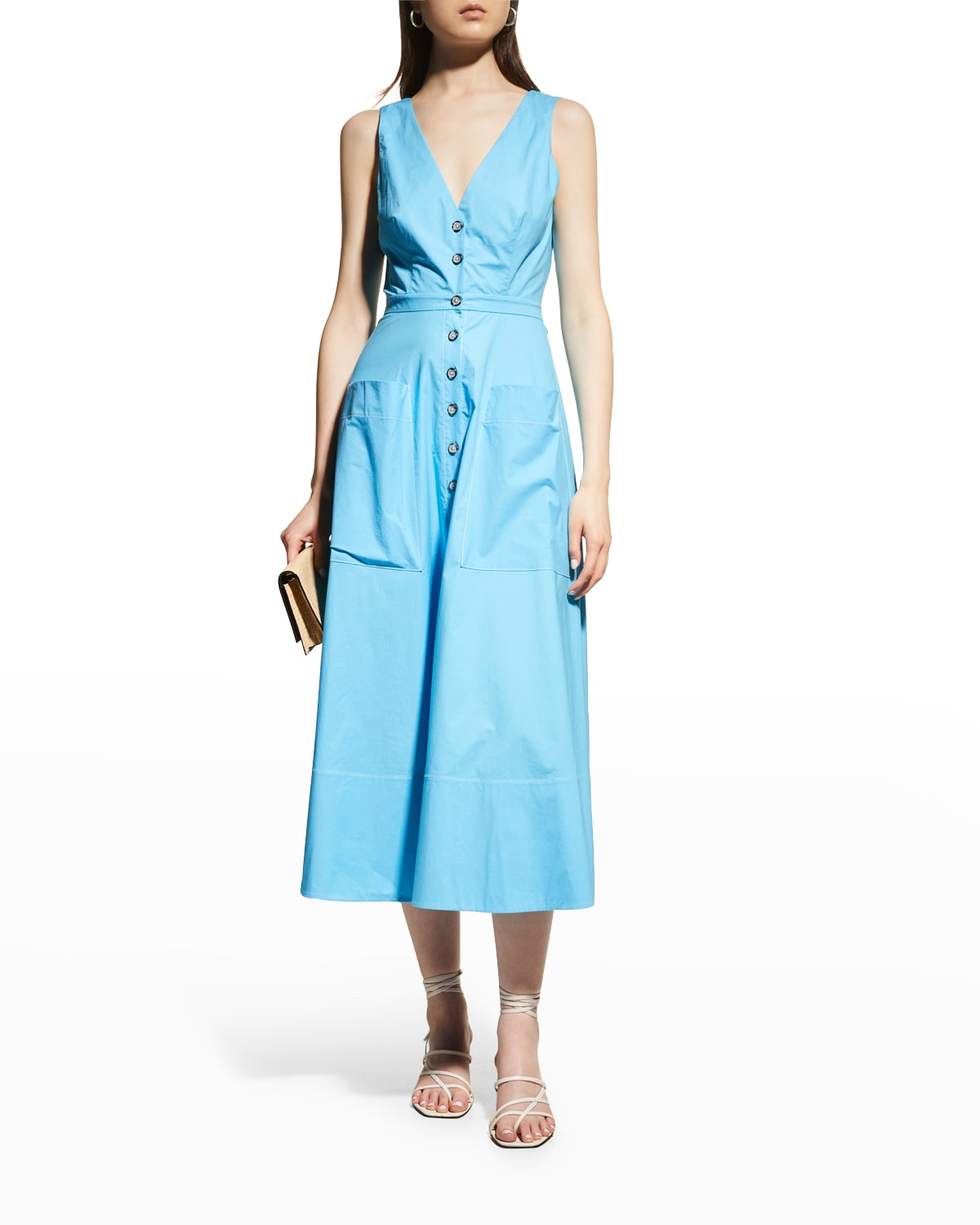 saloni シルク ドレス パーティー イベント イエロー