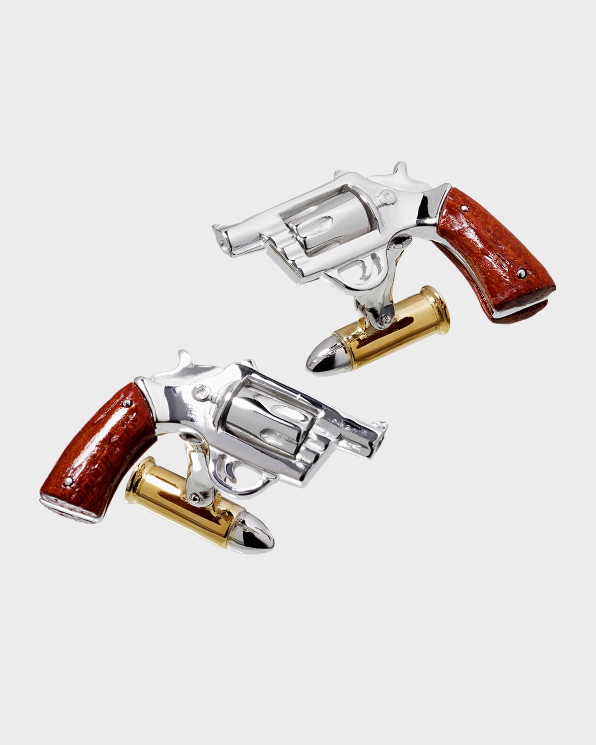 Men's Gun and Bullet Cufflinks